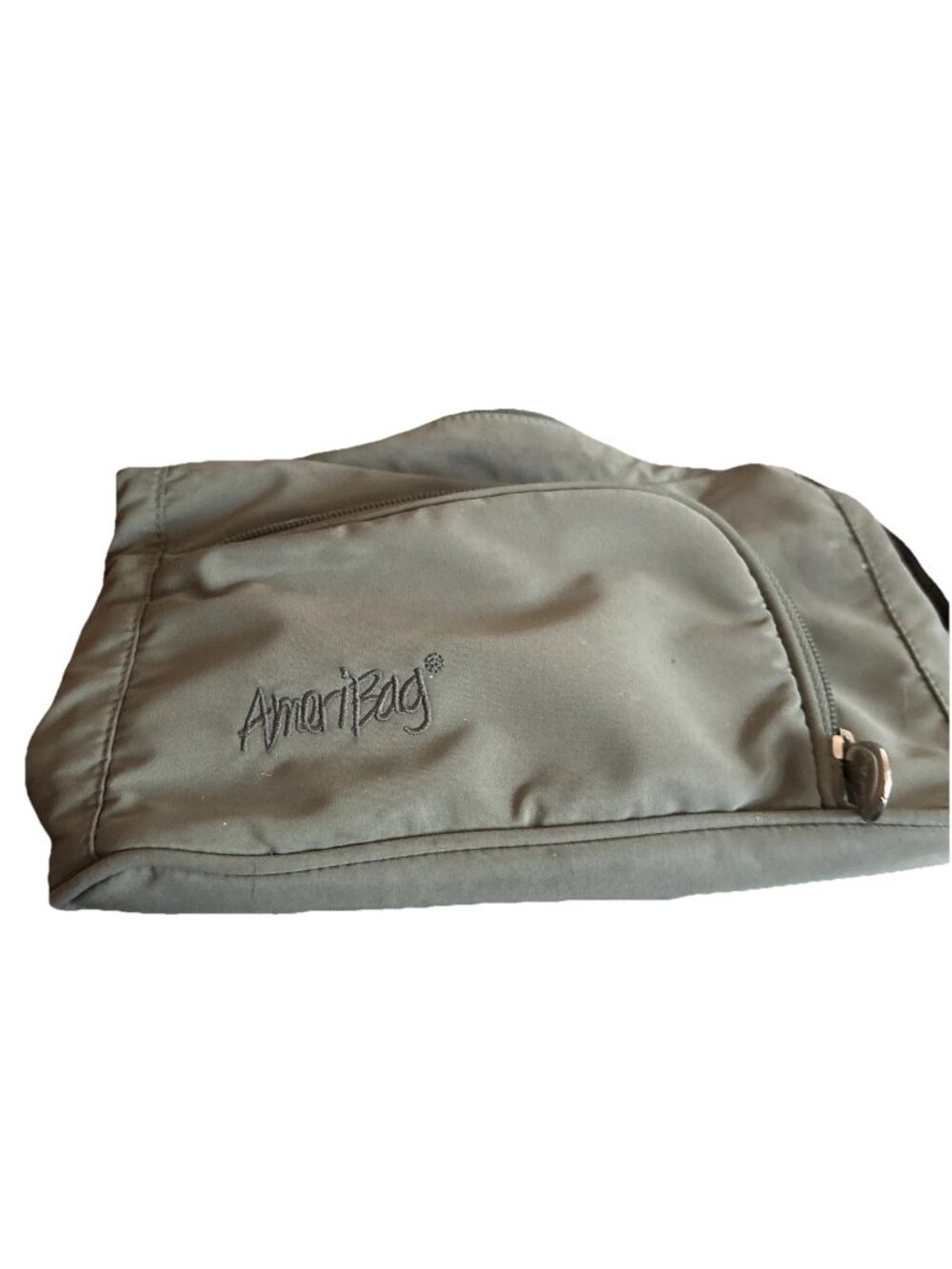 AmeriBag Healthy Back Bag Olive Nylon Shoulder Bag Y2K Era Catskill Collection